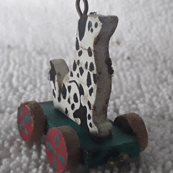 Hallmark Miniature Ornament- Puppy Cart, 1989 no box - Picture 3 of 3